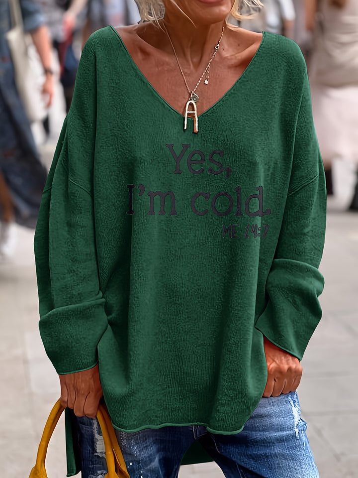 Damer Komfortabel Oversized Pullover Stilla