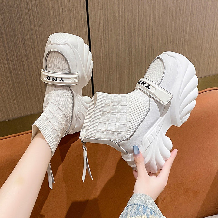 Dame Chunky Sneakersokksko med elastisk overdel og moderne oversized design Stilla