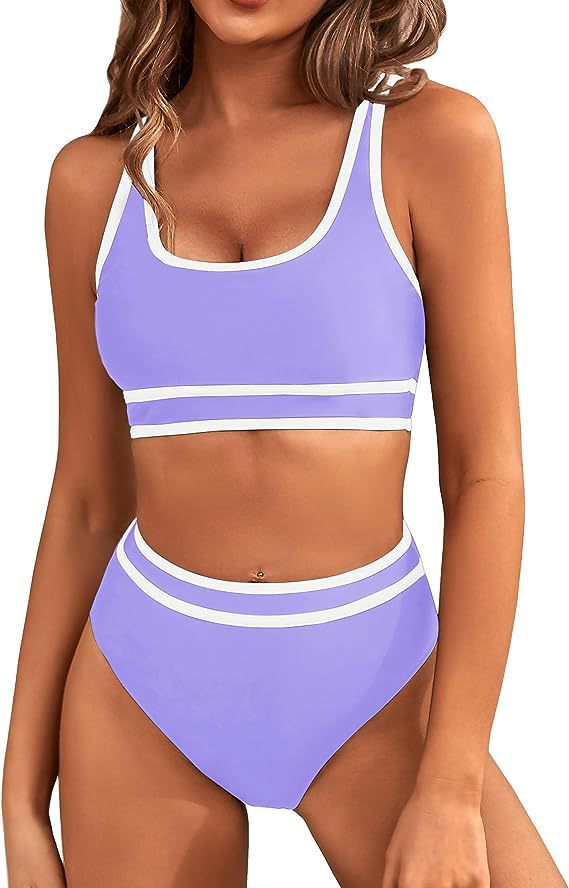 Dame Højskåret Sportbikini med ergonomisk design Stilla
