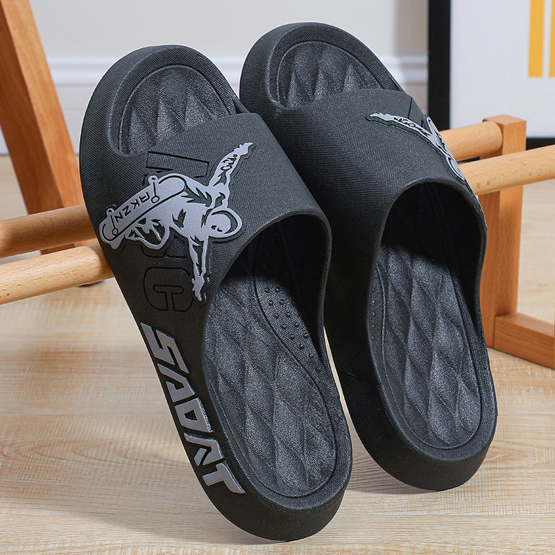 Dame Sporty Badetøfler i Skate-Design Stilla