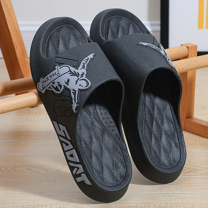 Dame Sporty Badetøfler i Skate-Design Stilla