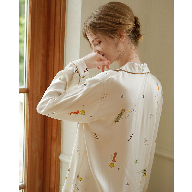 Dame pyjamasæt med legende print og komfortabel pasform Stilla