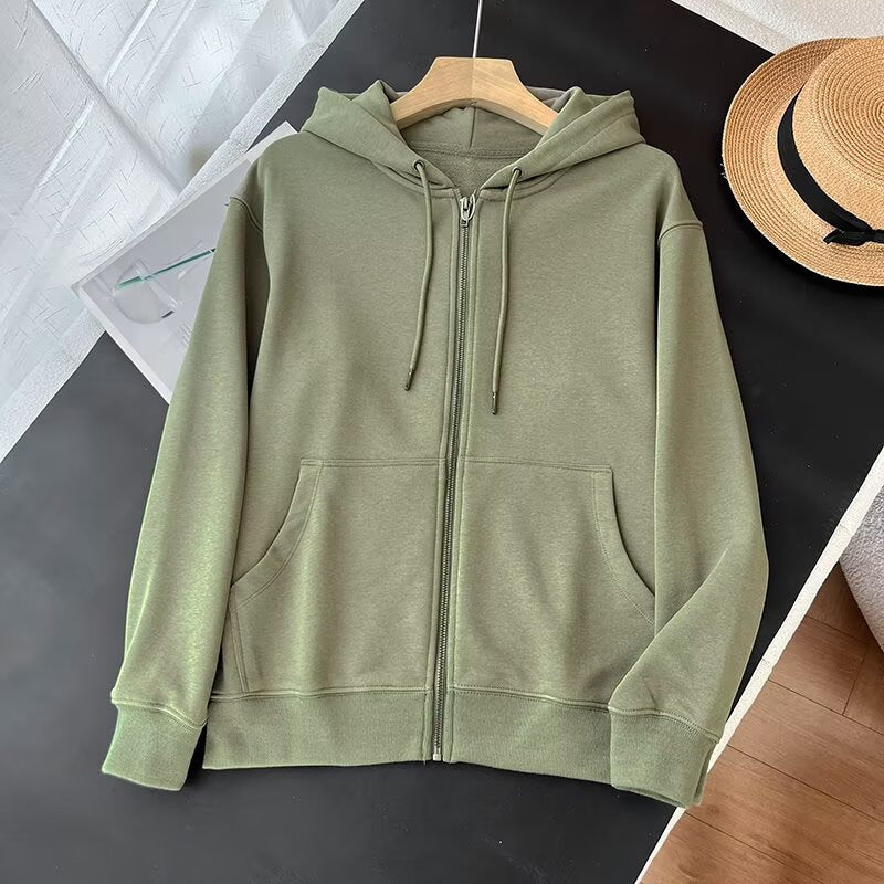 Kvinders sporty zip hoodie med praktiske kængurulommer Stilla