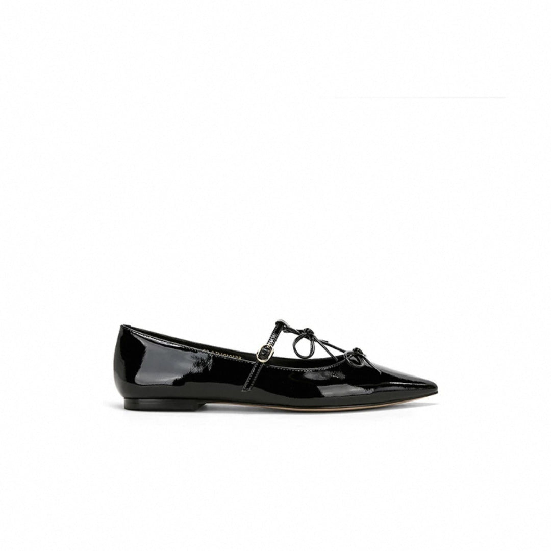 Femme Elegante Spidsesko Flad Stilla