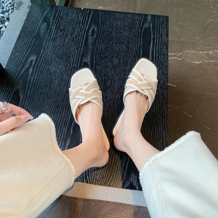 Dame Stilfulde Kryds-Platform Sandaler Stilla