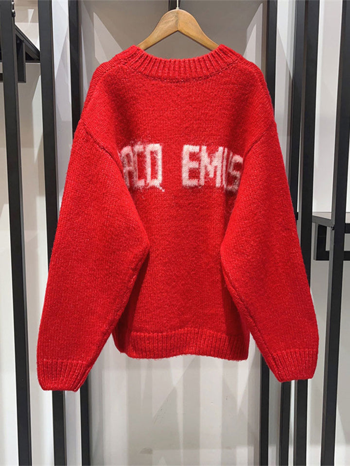 Kvinder Cozy Knit Sweater med iøjnefaldende print Stilla
