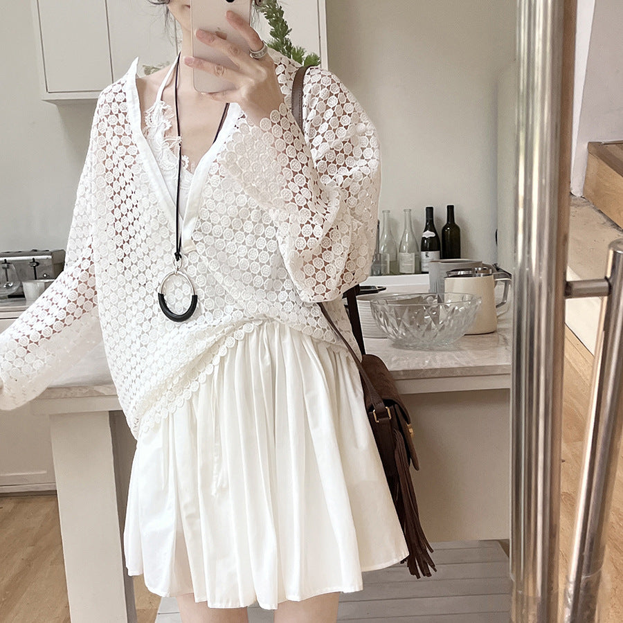 Damer elegant og luftig bluse med struktur Stilla
