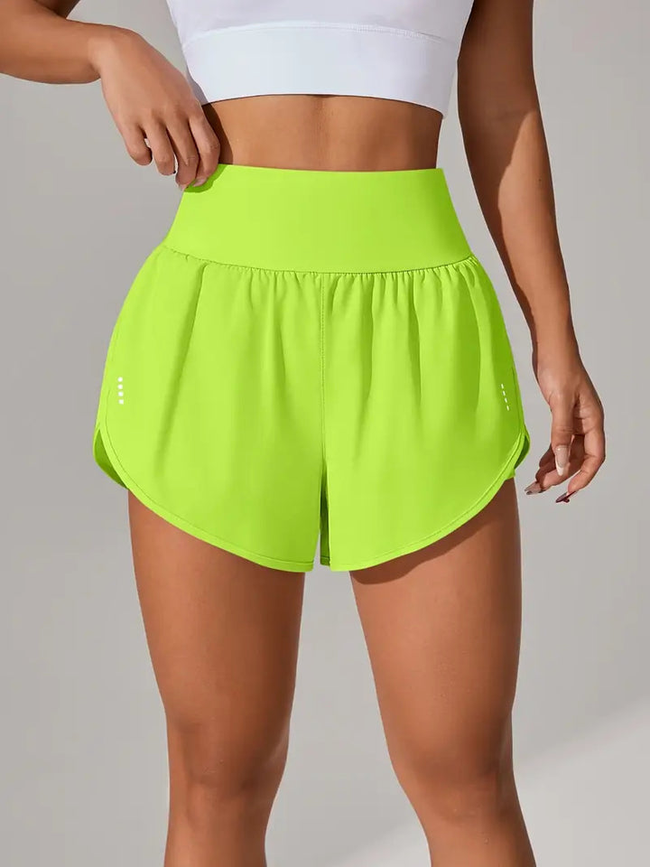 Dame Sporty Løbe shorts med strækbart liv og åndbare mesh-indsæt Stilla