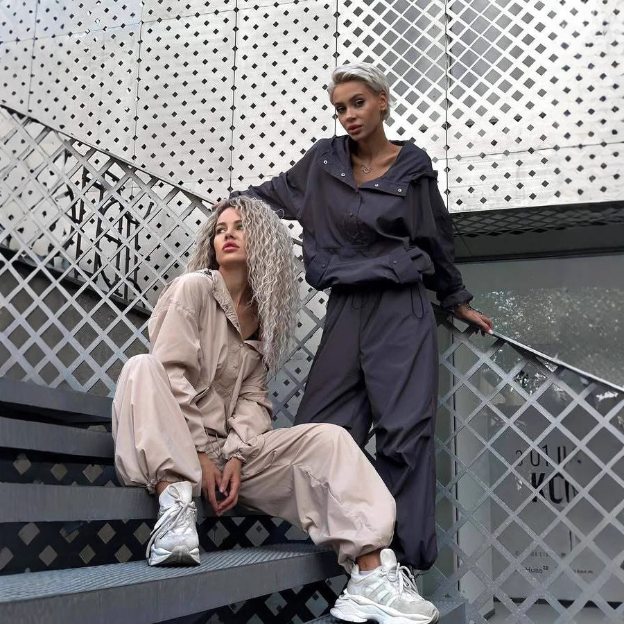 Kvinders sporty oversized jakke med praktiske lommer Skovae