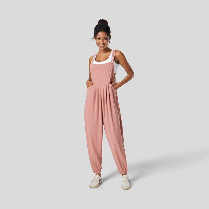 Kvinders Casual Jumpsuit med Stilfuld Snit og Praktiske Lommer Stilla