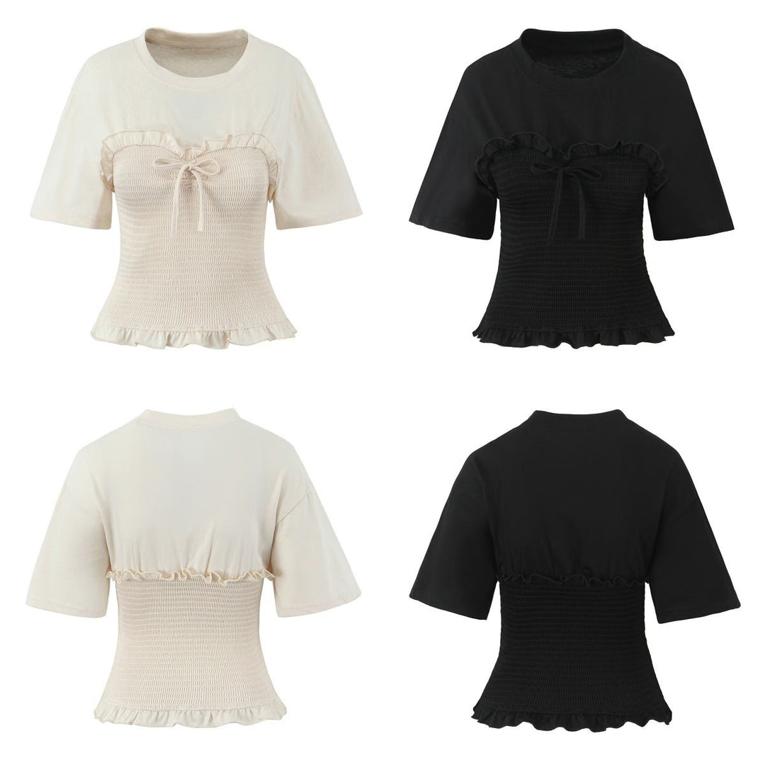 Stilla | Figur-fremhævende Kortærmet Tee Top
