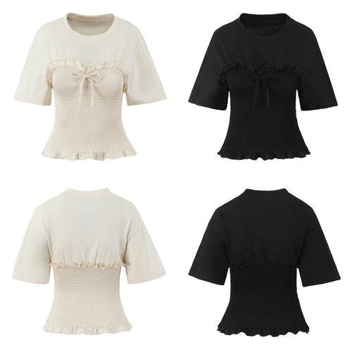 Stilla | Figur-fremhævende Kortærmet Tee Top