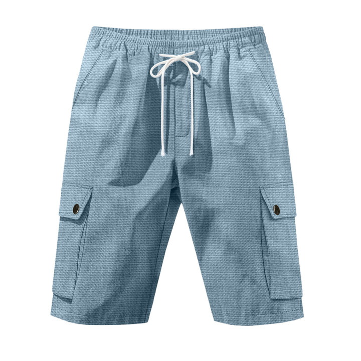 Herren lette Cargo-Bermuda med elastisk talje og snøre Skovae