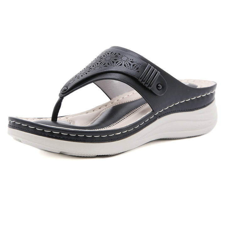 Dame tæeremse-sandaler med fleksibel sål og ergonomisk fodseng Stilla
