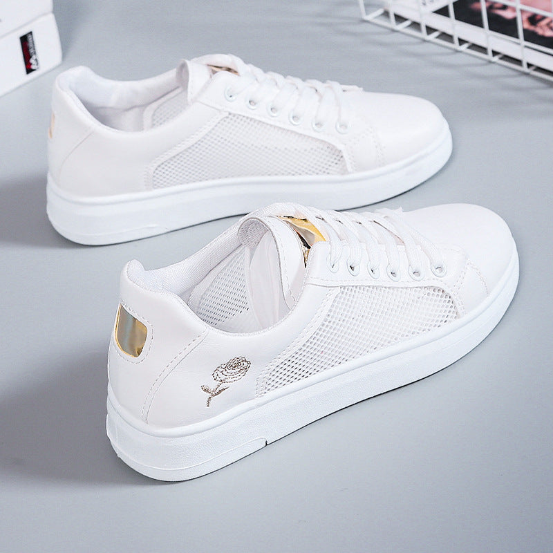 Dame Plateau-Sneakers med glamorøs Metallic-detalje og behageligt indre foder Stilla