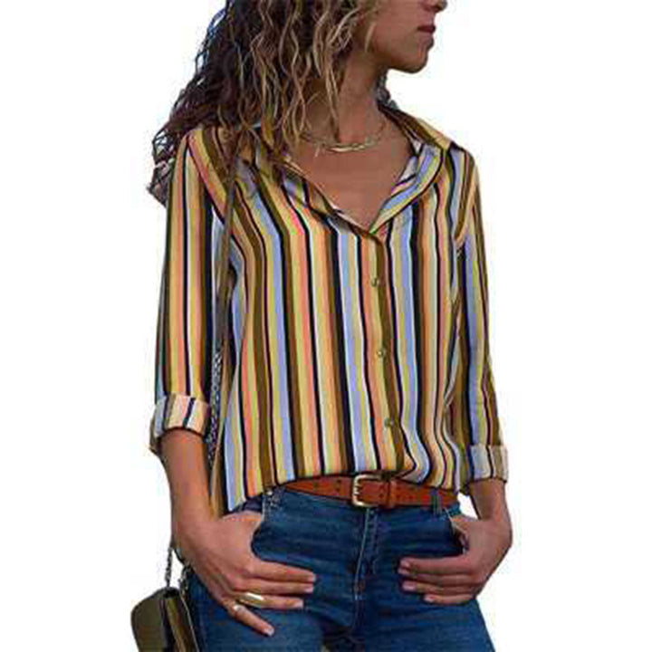 Dame stribet bluse i moderne chic Stilla