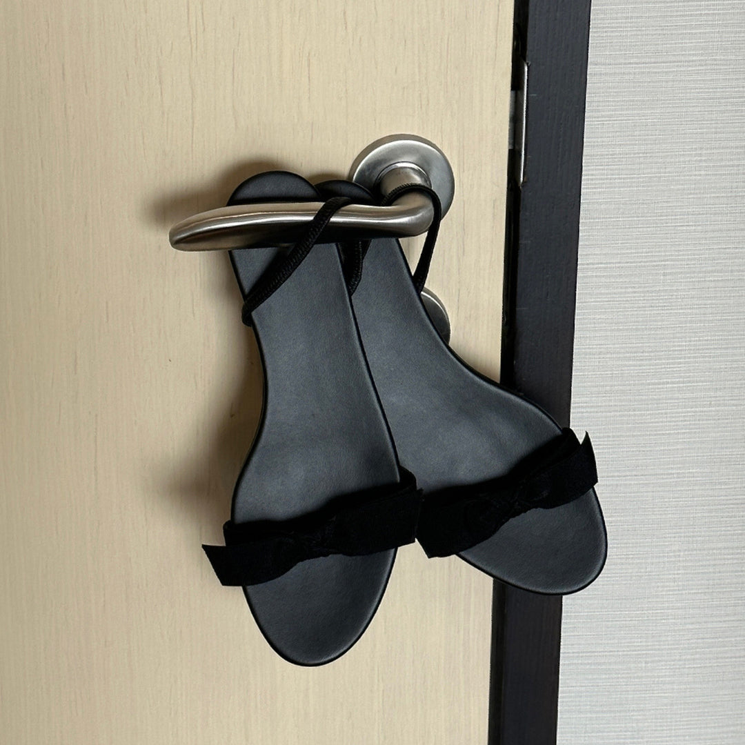 Dame Stilfulde Sløjfe-Detail Slide-Sandaler Stilla