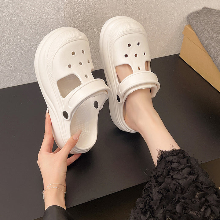 Dame Bequeme Clogs med justerbar rem Stilla