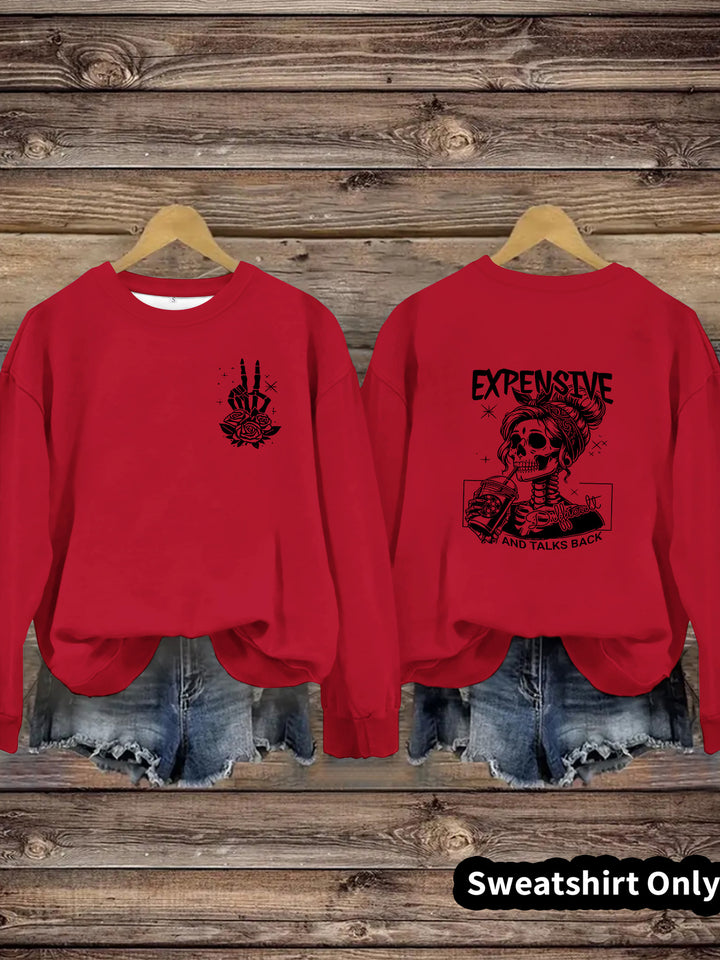 Kvinders sweatshirts med kreativt design og afslappet pasform Stilla