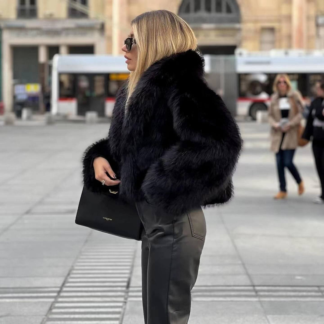 Stilla | Elegant Pelsjakke Til Kvinder Varm, Blød Og Luksuriøs, Stilfuld Og Hyggelig, Polyester
