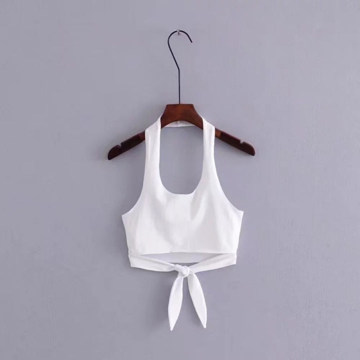 Dame Sport Crop Top med moderne bånd detalje Stilla