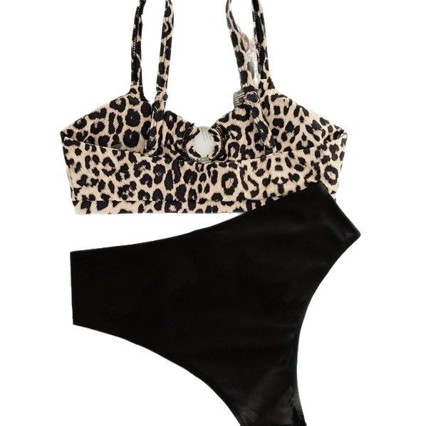 Dame bikini sæt med moderigtig leopardprint og flatterende snit Stilla