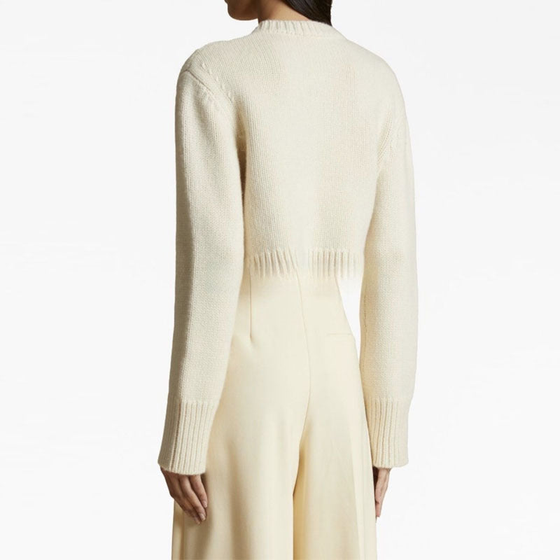 Kvinderne korte strikket cardigan med knapper Stilla