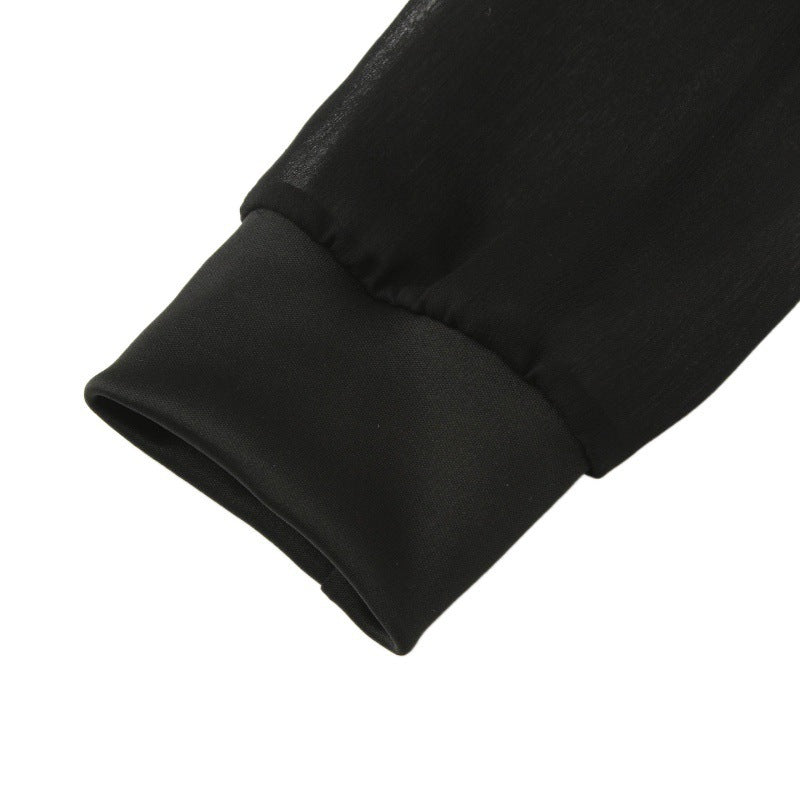 Femme Elegante Transparent Skulderfri Kjole Stilla