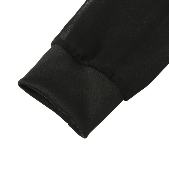 Femme Elegante Transparent Skulderfri Kjole Stilla