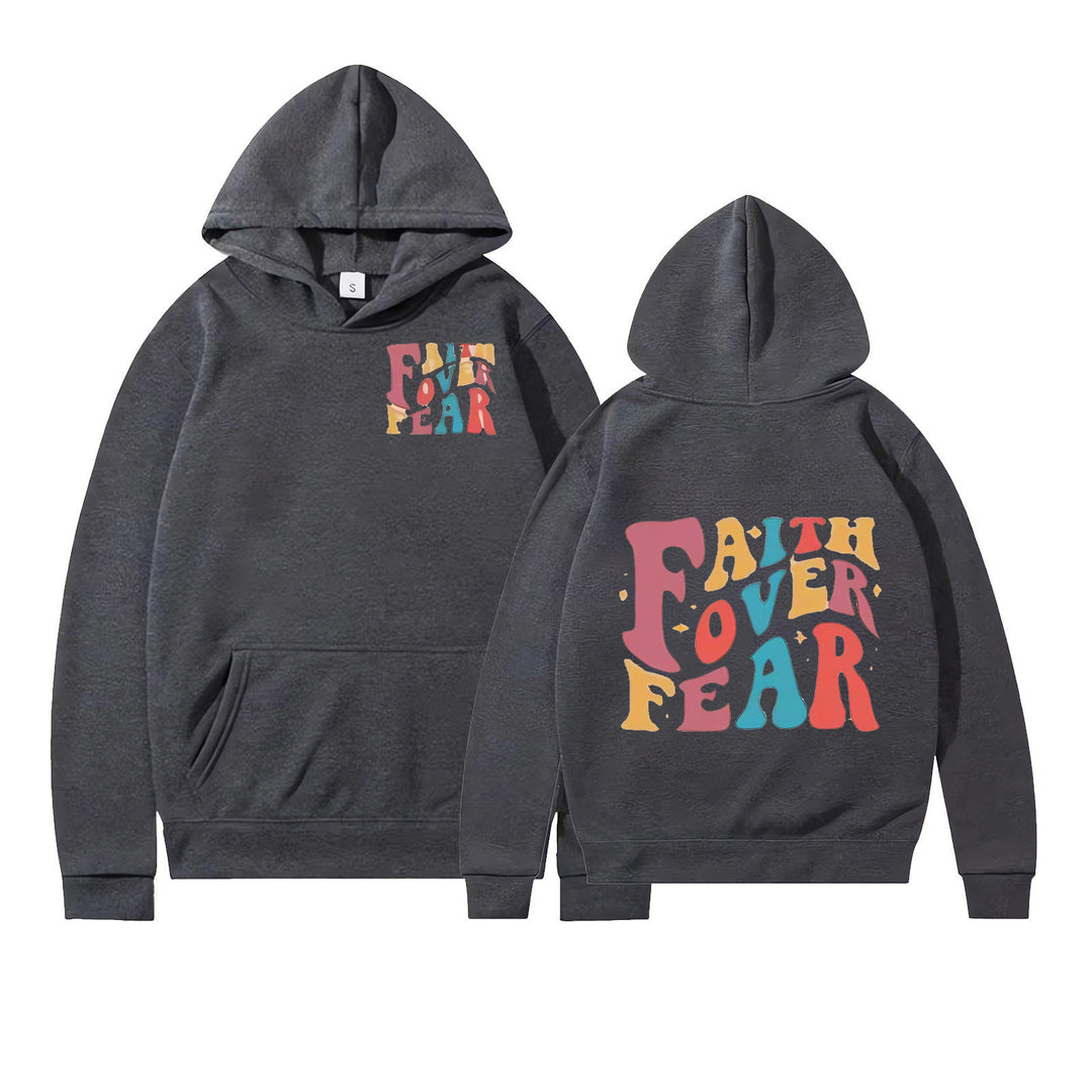 Dame hoodie med unikt grafisk display Skovae