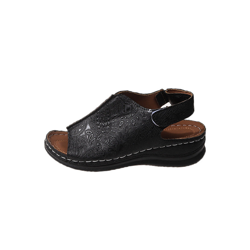Dame Fjedervægt Sling-sandaler med moderigtigt Cut-Out-design og komfortabelt fodseng Stilla