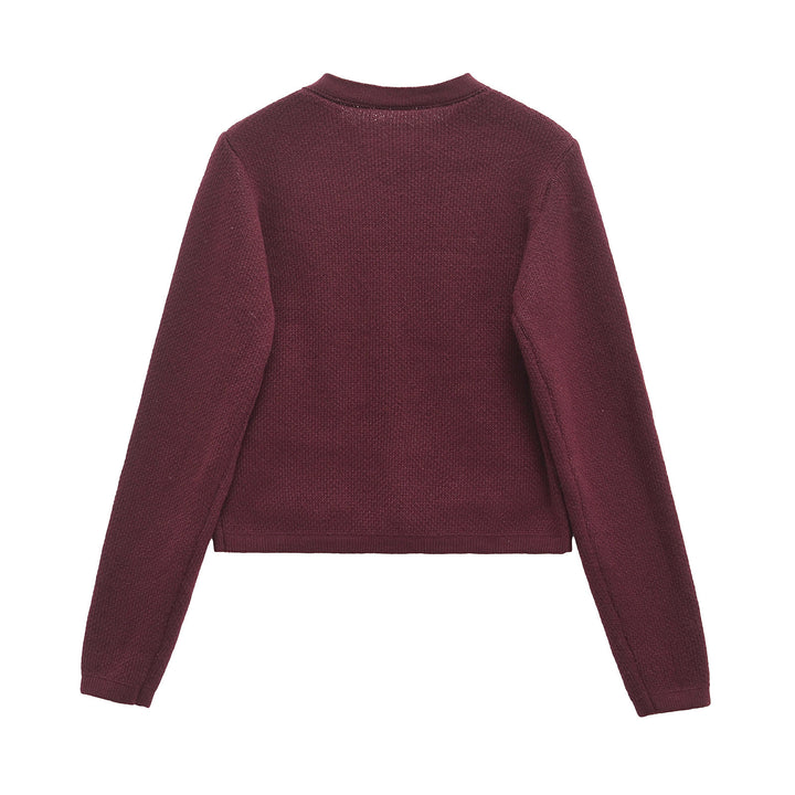 Femme Klassisk Button-Up Cardigan med funktionelle lommer Stilla