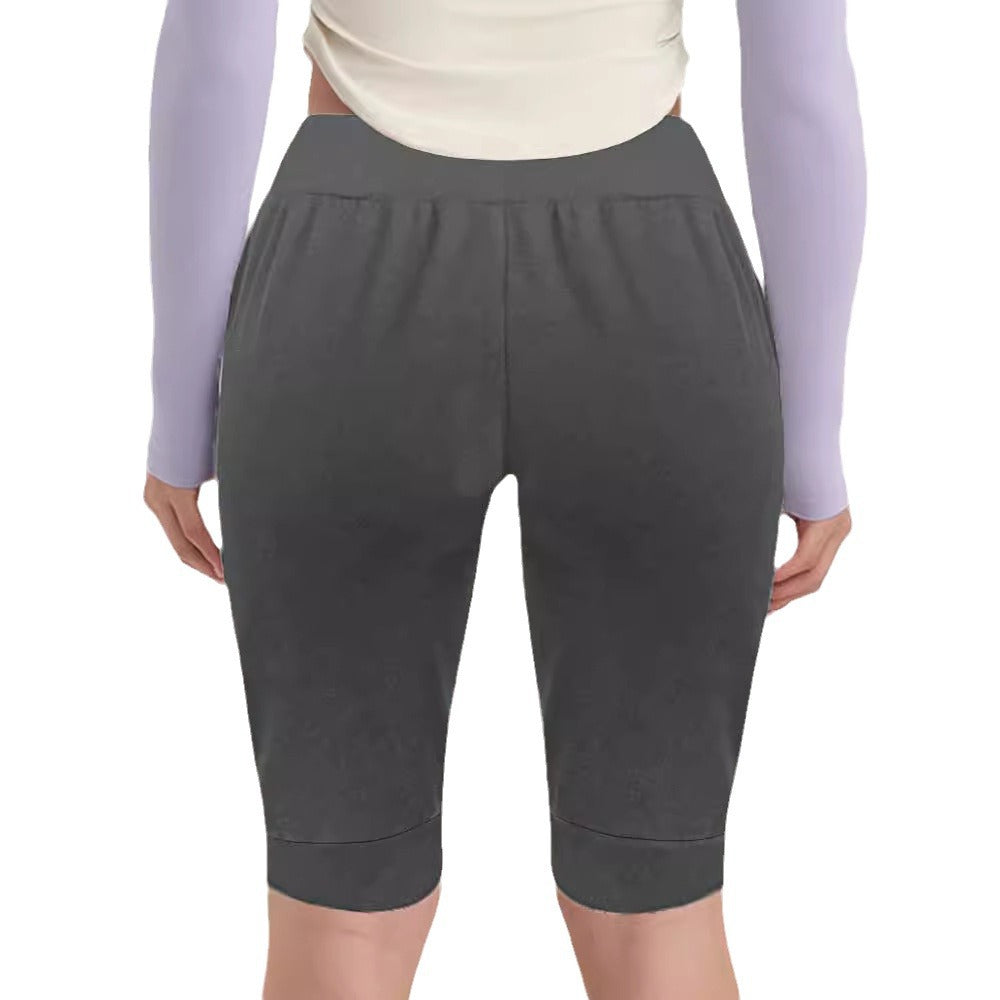 Dame Behagelige Jersey-shorts med Elastisk Talje og Praktiske Sider lommer Skovae