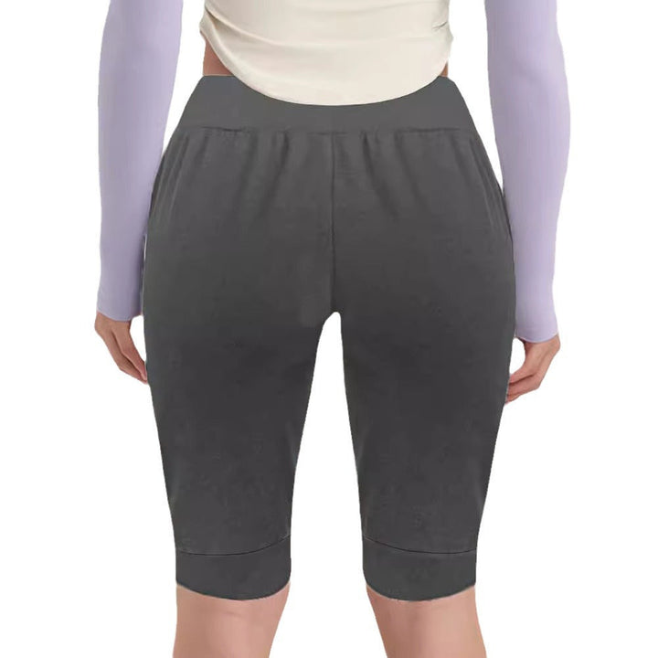 Dame Behagelige Jersey-shorts med Elastisk Talje og Praktiske Sider lommer Skovae
