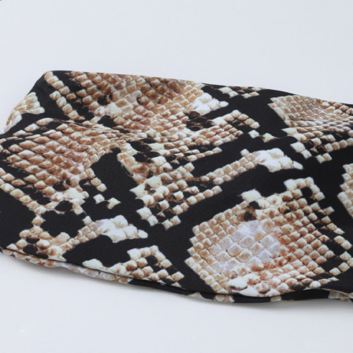 Dame Bandeau-bikini med innovativt slange-design Skovae