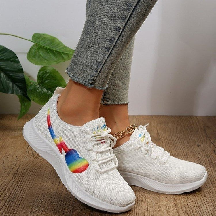 Dame Sporty Sneakers med innovativ farvesammensætning og åndbart overmateriale Stilla