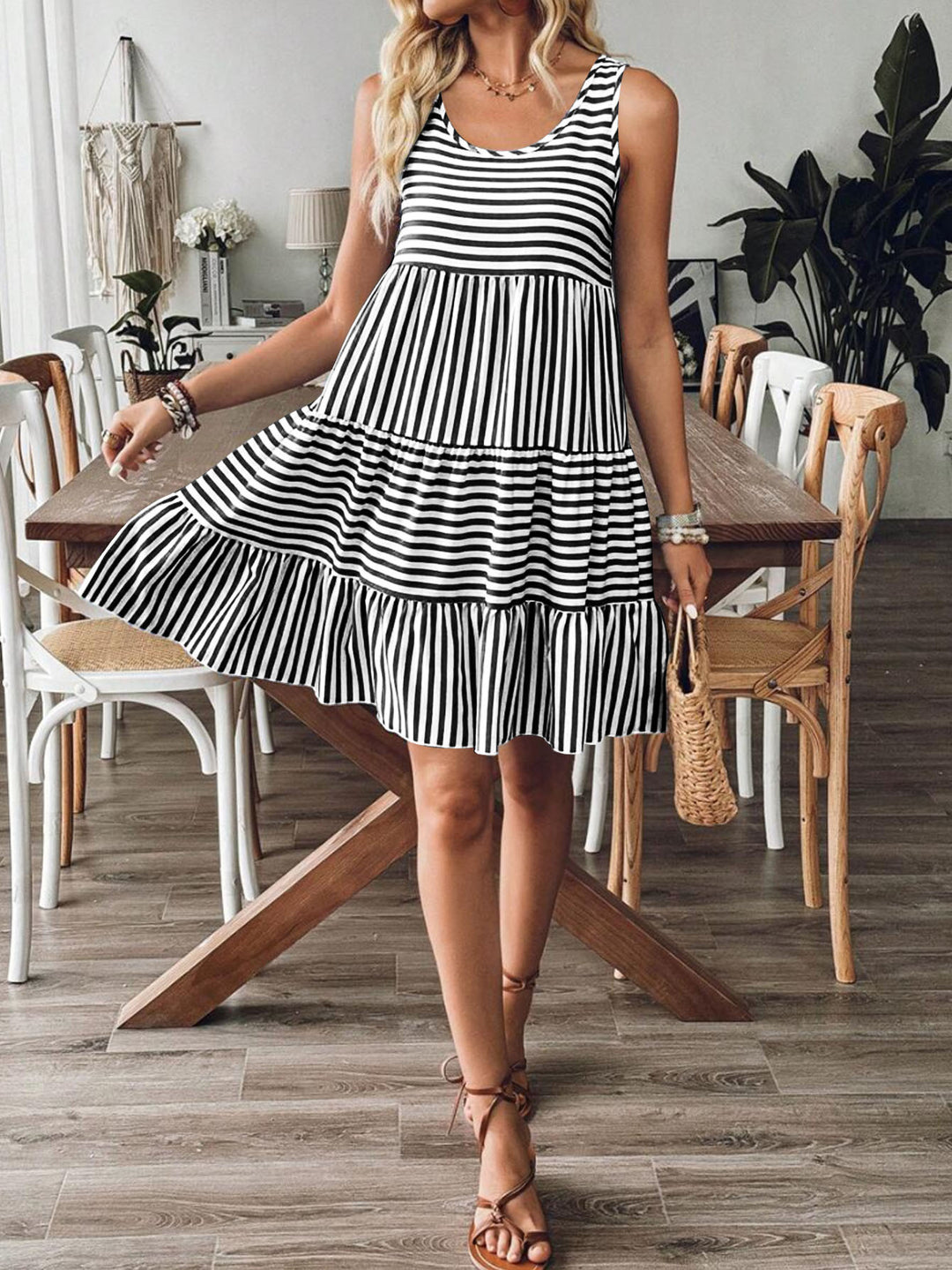 Dame Trappe Stripe Sundress Stilla