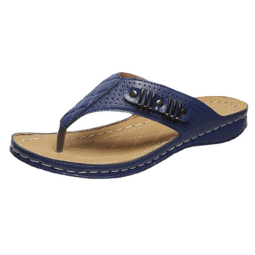 Dame Behagelige Tåsplit Sandaler med fashionable accenter og ergonomisk fodseng Stilla