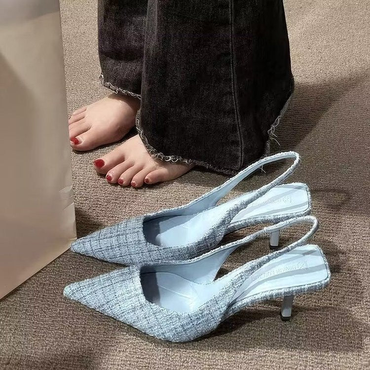 Dame Slingback-pumper med elegant spids design og komfortabel hæl Stilla