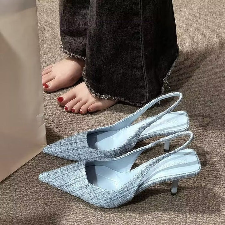 Dame Slingback-pumper med elegant spids design og komfortabel hæl Stilla