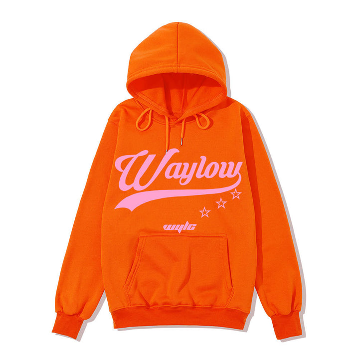 Dame hoodie sweatshirt med iøjnefaldende retro print og komfortabel pasform Skovae