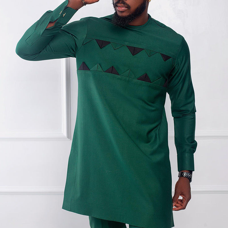 Herre moderne longsleeve skjorte med iøjnefaldende design Stilla