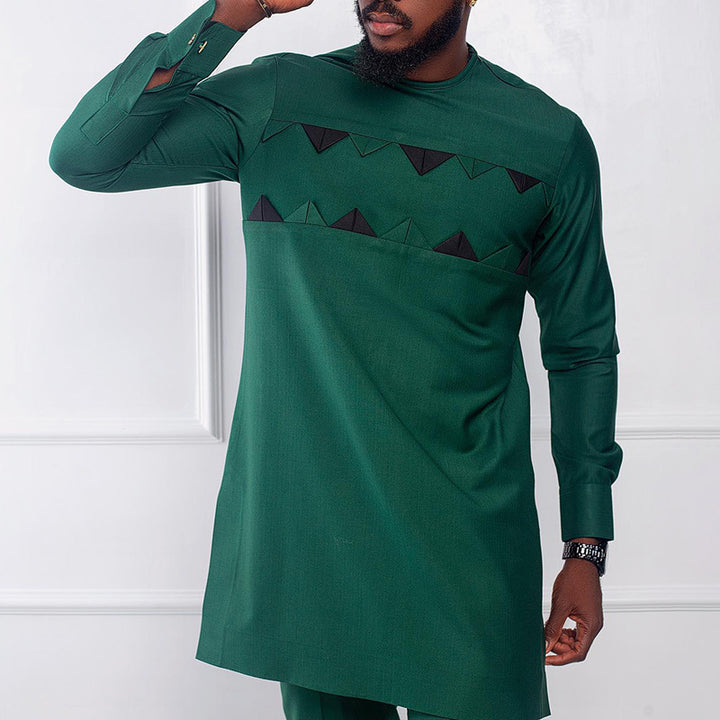Herre moderne longsleeve skjorte med iøjnefaldende design Stilla
