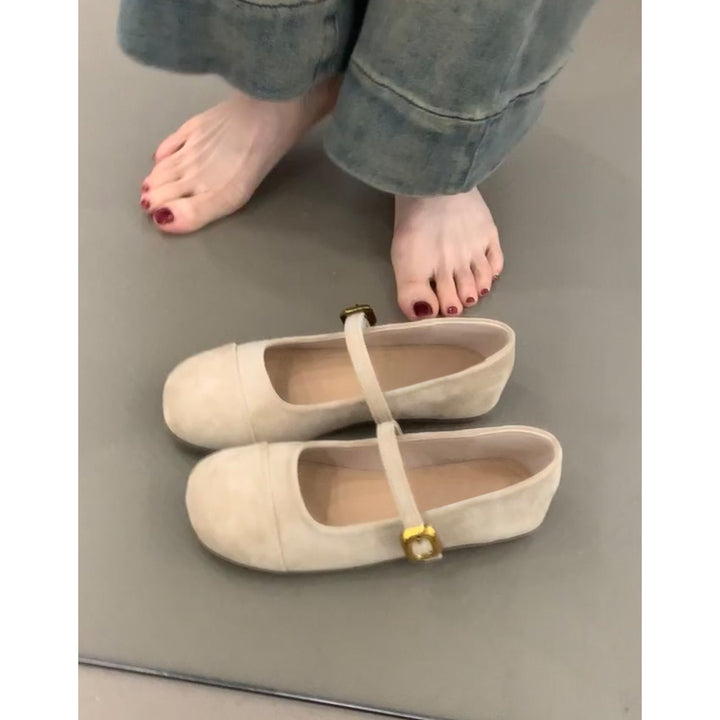Damer elegante Mary Jane balletfløjter med justerbar spænde og komfortsål Stilla