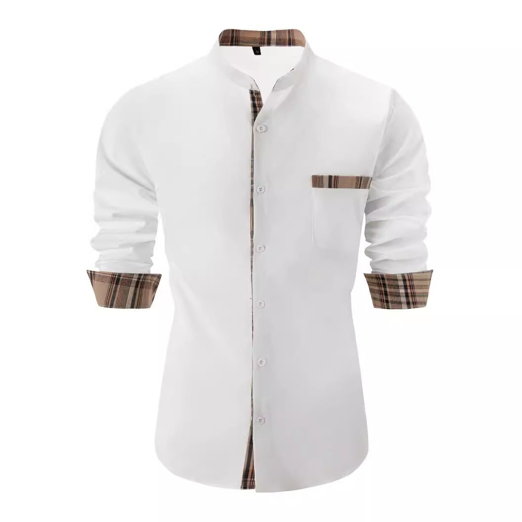 Herrer Fritid Button-Up Skjorte Stilla