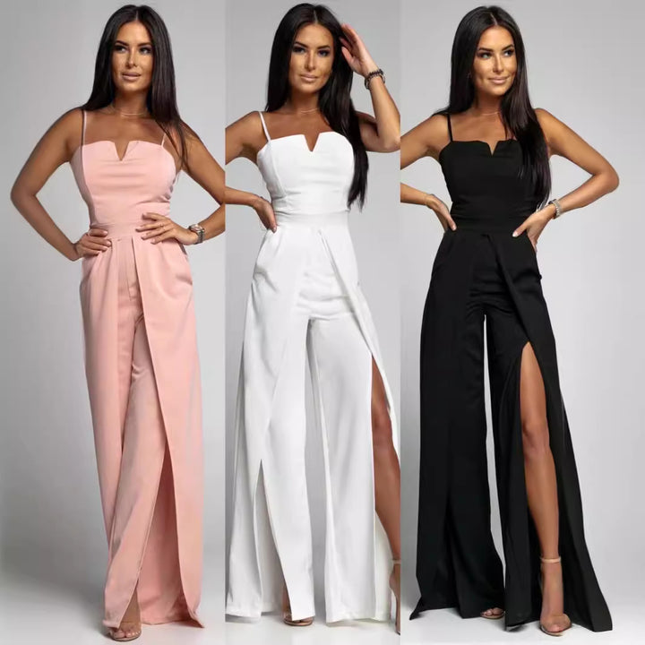 Damer Elegant og luftig overall med split Stilla