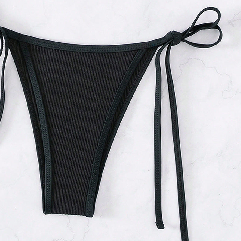 Dame Triangel-Bikini med justerbare stropper og sømløs udførelse Skovae
