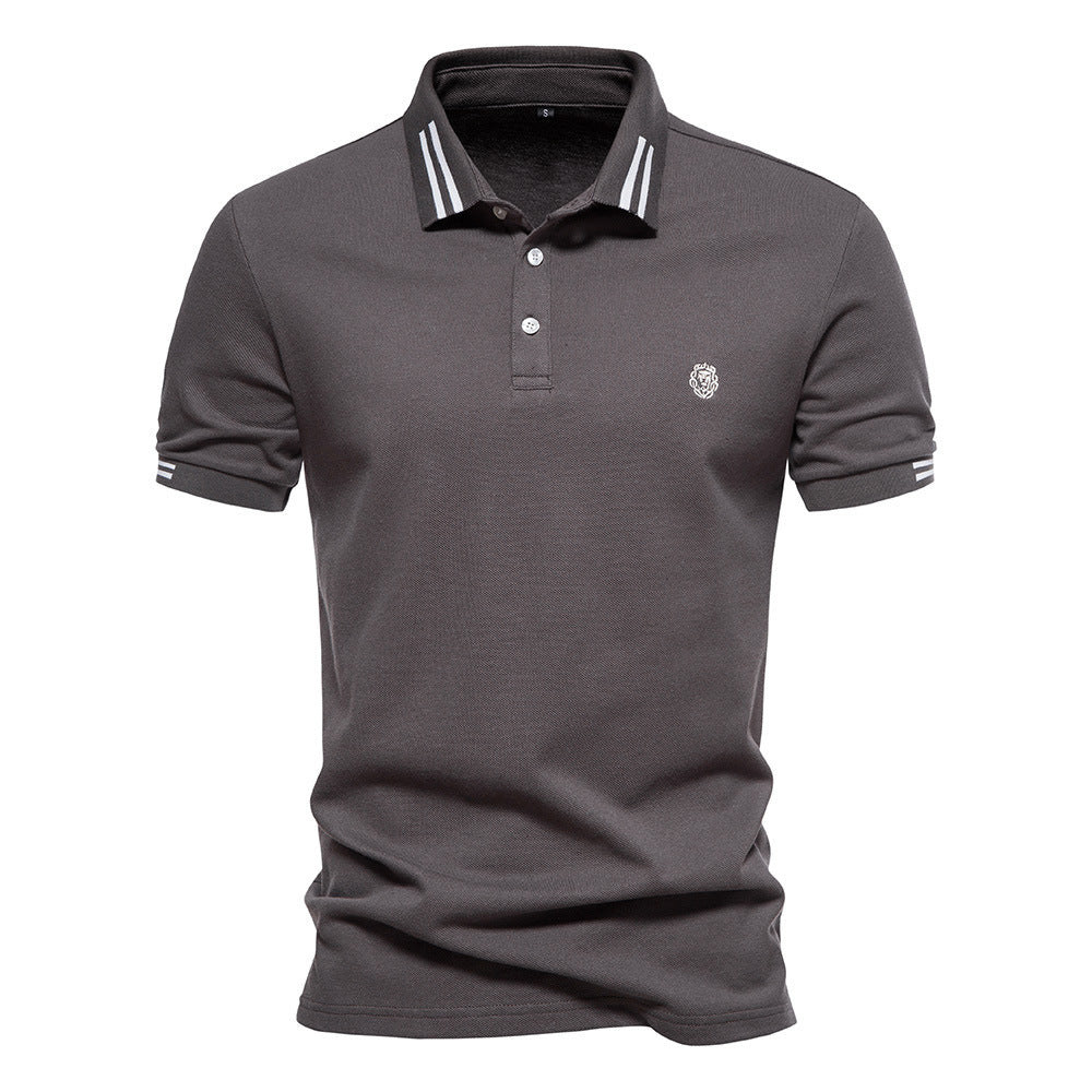 Herren polo shirt med sportslige accenter og fin bomulds kvalitet Stilla