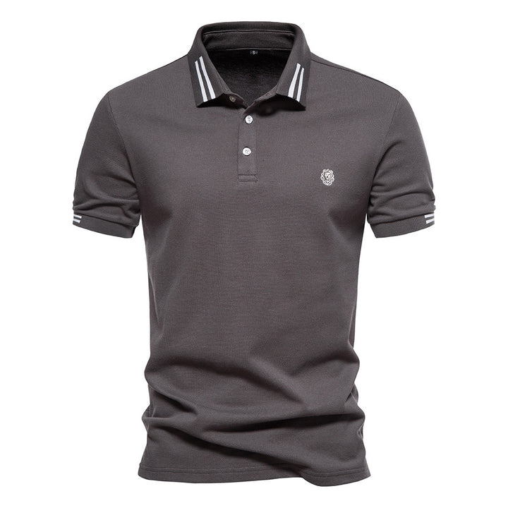 Herren polo shirt med sportslige accenter og fin bomulds kvalitet Stilla