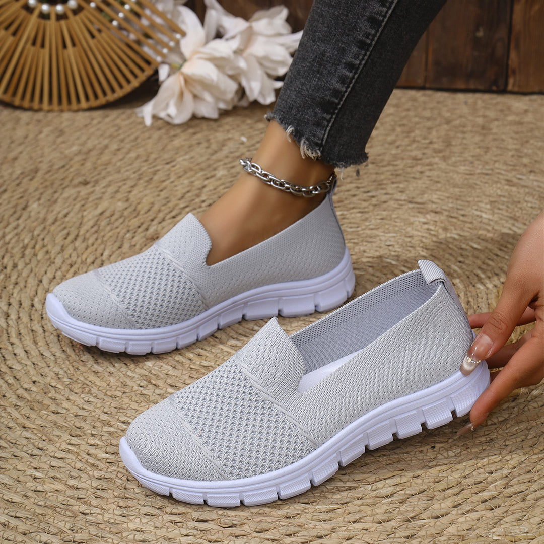 Dame Åndbare Slip-On Sneakers med fleksibel Sålekomfort Stilla